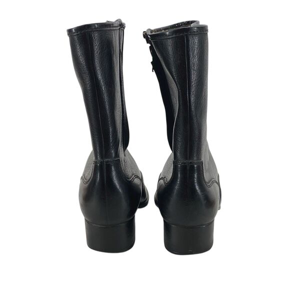 Vintage Sears Faux Leather Boots Size 7 M USA Made Waterproof Zip Lined (HF17) - Picture 4 of 12